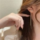 Сережки з перлинами "Pearl Cascade" Honey Fashion Accessories золотистий (120134) - зображення 2