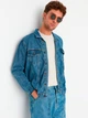 Джинсовая куртка мужская Trendyol TMNSS22CE0161 S Синяя (8683046097900) - изображение 4