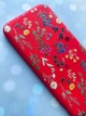 Матовий червоний чохол на Samsung Galaxy A32 :: Квітковий фон (принт 269) - зображення 2