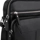 Сумка через плечо черная мужская кожаная Tiding Bag A25F-1436A - изображение 5
