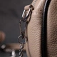 Вечерняя женская сумка на цепочке из натуральной кожи Vintage 22381 бежевая - изображение 9