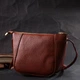 Невелика сумка жіноча через плече з натуральної шкіри Vintage 22300 коричнева - зображення 8