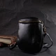 Небольшая сумка интересного формата из мягкой натуральной кожи Vintage 22338 черная - изображение 6