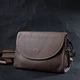 Кожаная женская сумка с полукруглым клапаном Vintage 22257 бежевая - изображение 8
