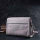 Женская кожаная сумка с полукруглым клапаном Vintage 22258 белая - изображение 8