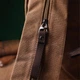 Вместительный текстильный рюкзак в стиле милитари Vintagе 22180 коричневый - изображение 9