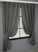 Комплект коротких штор VR-Textil Лен Мешковина № 1282ш 130х170 см 2 шт Серый (35-0084) - изображение 2
