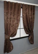 Комплект коротких штор VR-Textil Жаккард Sultan YL № 1202ш Шоколадный 130х170 см 2 шт (35-0078) - изображение 2
