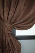 Комплект коротких штор VR-Textil Жаккард Sultan YL № 1202ш Шоколадный 130х170 см 2 шт (35-0078) - изображение 3