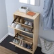 Тумба для взуття 2 відділи IKEA BISSA коричневий 49x93 см 705.302.18 - зображення 4