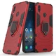 Чохол Fiji Ring для Huawei Y7 2019 / Y7 Prime 2019 броньований бампер з кільцем підставкою червоний - зображення 1