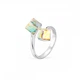 Срібне кільце Spark зі Swarovski Cube P48416PAB - зображення 1
