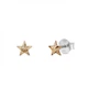 Срібні сережки Spark зі Swarovski Small Star Studs K47455GS - изображение 1