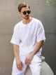 Льняная мужская футболка белая XL - linen island (132886) - изображение 6