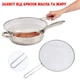Кришка-сітка з ручкою для сковороди Захист від бризок жиру FBG-25cm (114272) - зображення 3