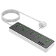 Сетевое зарядное устройство удлинитель Hoco AC13A 3 USB/ Type-C 5 розеток 1.5m черный - изображение 4