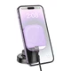 Автодержатель Hoco HW18 магнитный с беспроводной зарядкой 15W romantic purple - изображение 3