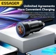 Автомобільний зарядний пристрій Essager 30 Вт USB і Type C в прикурювач - зображення 2