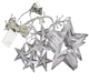 Гірлянда-штора зірки Xmas STAR CURTAIN WW 7401 3м Тепле біле світло - зображення 1