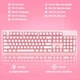 Комплект ігрова мембранна мембранна клавіатура і миша Onikuma G25 CW905 Gaming Combo 2в1 RGB Pink - зображення 7