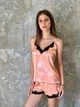 Пижама женская из атласа и кружева Felisiya Lingerie Оранжевый 125-622/170 М (2000003486014) - изображение 9