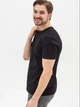 Футболка хлопковая длинная мужская Ray Premium Fit Unisex U0102 M Черная (RAY2000000023472) - изображение 7