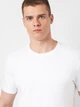 Футболка хлопковая длинная мужская Ray Premium Fit Unisex U0102 S Белая (RAY2000000023939) - изображение 4