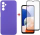 Комплект чохол для смартфона + скло DENGOS для Samsung Galaxy A14 5G Purple (DG-KM-13) - зображення 1