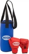 Боксерский набор Boxer детский (перчатки 4oz + мешок) h-35 см, ширина 15 см (1008-01B) - изображение 1