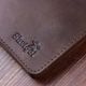 Винтажное кожаное портмоне Shvigel 16601 коричневое - изображение 8