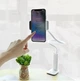 Держатель для телефона или планшета Borofone BH23 (360°, 4.5 до 6.5 дюймов, подставка, зажим к столу) - Белый - изображение 2