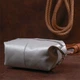 Практичная кожаная косметичка Shvigel 16404 серая - изображение 7