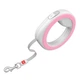 Поводок-рулетка для собак WAUDOG R-leash, круглая, XS-M, до 40 кг, 2,9 м, светоотражающая лента розовый - изображение 3