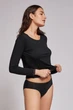 Женская футболка 123P1 Gisela черная XL - изображение 4