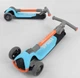 Детский самокат Best Scooter F-39015. Складной алюминиевый руль, 3 PU колеса с подсветкой. Голубой - изображение 7