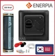 Инфракрасный пленочный теплый пол Enerpia 220Вт/м² 8 м² (0.5м х 16м) /1760Вт под ламинат с механическим терморегулятором RTC 70 черный - изображение 1