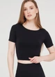 Топ з коротким рукавом та круглим вирізом Giulia CROP T-SHIRT S/M Black-nero - зображення 9
