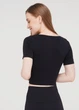 Топ з коротким рукавом та круглим вирізом Giulia CROP T-SHIRT S/M Black-nero - изображение 6