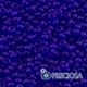 Бисер 30080 Чешский Preciosa 10/0, Прозрачный матовый TM, Синий, Круглый, 50 г - изображение 2