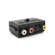 Переходник SCART (папа)-3 RCA (мама)+Svideo Black c переключателем - изображение 1