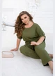 Брючный костюм с завязкой 602252 Хаки 54-56 - изображение 2