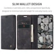 Чехол книжка Caseme с магнитом для Xiaomi Redmi Note 13 черный - изображение 3