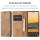 Чохол книжка Caseme з магнітом для Samsung Galaxy A35 5g коричневий гаманець - зображення 4