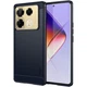 Силиконовый (TPU) чехол MOFI Carbon Fiber для Infinix Note 40 Pro - Blue - изображение 1
