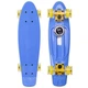Скейт пенні борд Penny My Go Fish Skateboards 405-10 зі світними колесами Blue-Yellow - зображення 3