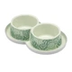 Миска для собак и котов Moderna Trendy Dinner Eden двойная пластиковая зеленая 27x16.5x6 см 2х350 мл H136379CA - изображение 2
