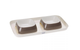 Миски на подставке для собак и котов Ferplast Glam Tray Small серые 40x23x5.5 см 2x400 мл 71908521 - изображение 1