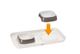 Миски на подставке для собак и котов Ferplast Glam Tray Small серые 40x23x5.5 см 2x400 мл 71908521 - изображение 3
