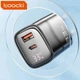Мережевий зарядний пристрій Toocki 33W GAN Display Type-c USB - зображення 1