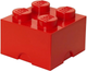 Pojemnik do przechowywania LEGO Storage Brick 4 Czerwony (40031730) - obraz 1